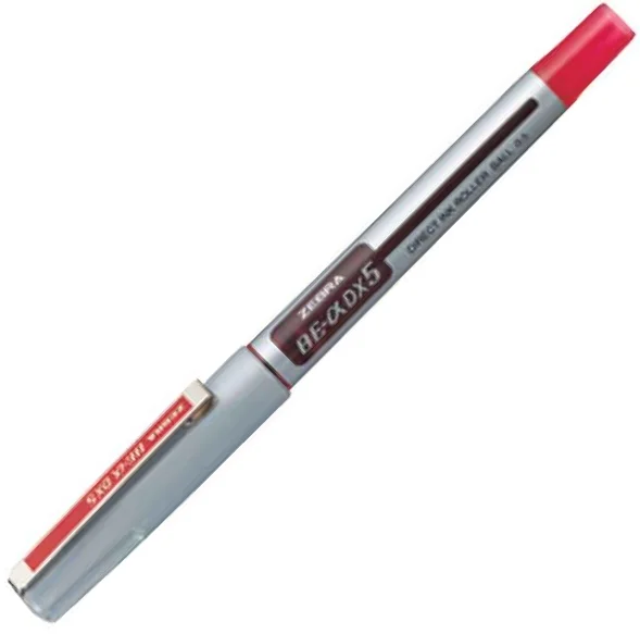 ZEBRA ROLLER KALEM İĞNE UÇLU DX5 0.5 KIRMIZI DX5-KRM