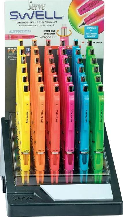 SERVE VERSATİL KALEM SWELL 0.5-0.7 STAND 36 LI FOSFORLU SV-SWELLOK0507STND36