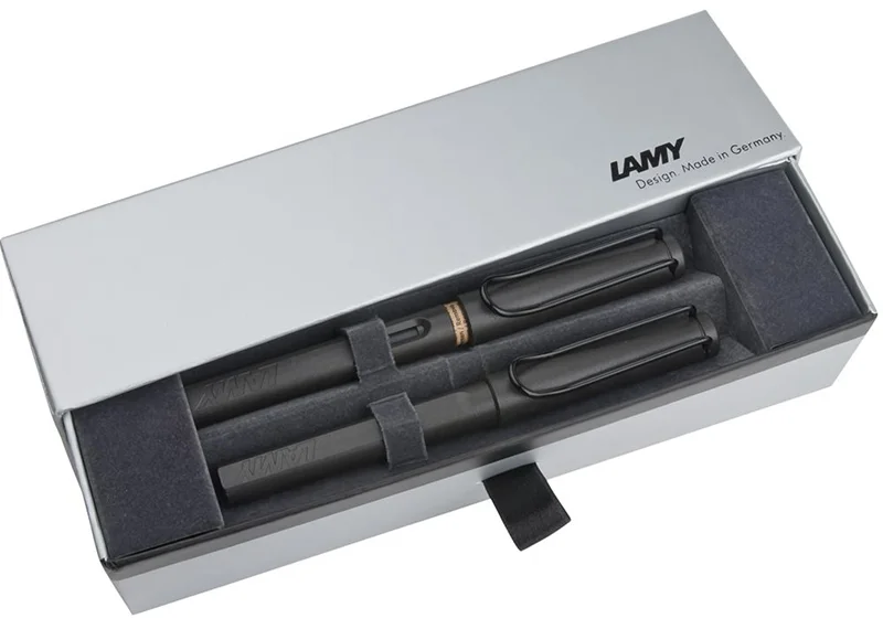 LAMY DOLMA KALEM+ROLLER KALEM SET SAFARI MAT SİYAH 17-M/317