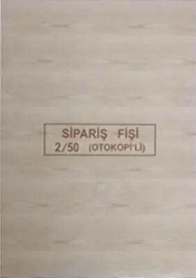 DİLMAN SİPARİŞ FİŞİ 2/50 2 NÜSHA 4206