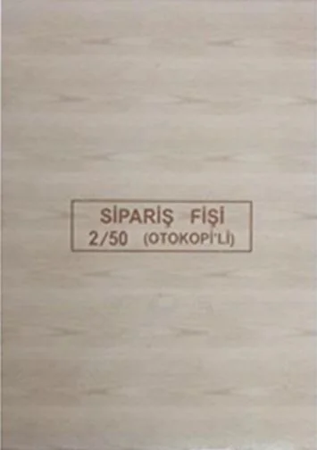 DİLMAN SİPARİŞ FİŞİ 2/50 2 NÜSHA 4206