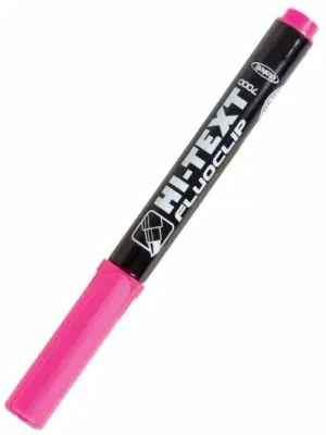 HI-TEXT FOSFORLU KALEM KALEM TİPİ PEMBE 7000P