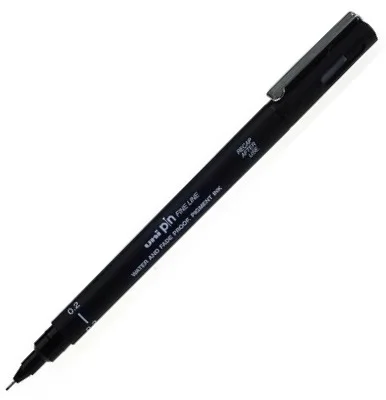 UNİ DRAWING PEN PIN02-200 0.2 SİYAH
