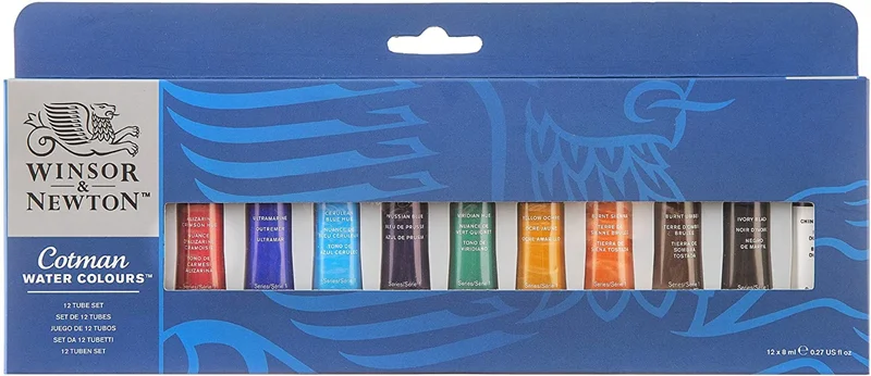 W&amp;N SULU BOYA COTMAN SET 12x8 ML TUBE SET WN-0390636