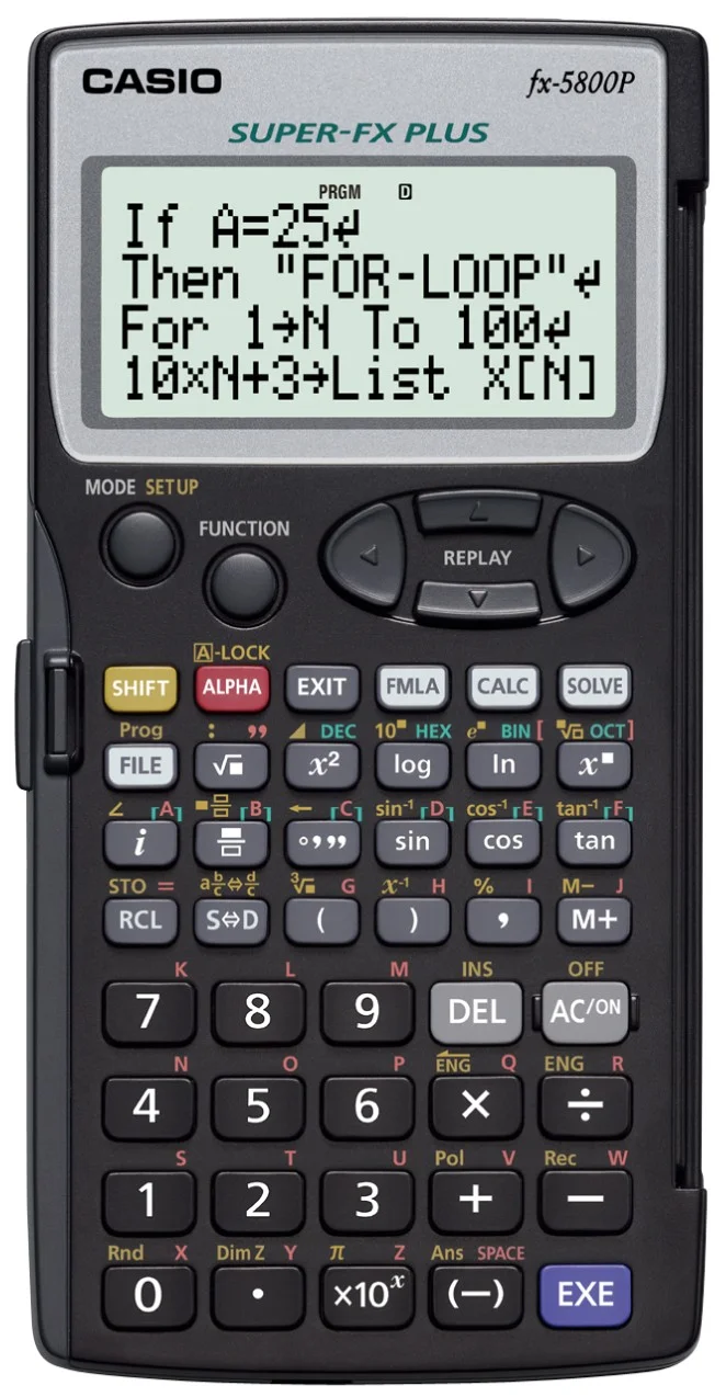 CASIO HESAP MAKİNESİ BİLİMSEL FX-5800P-W-DH