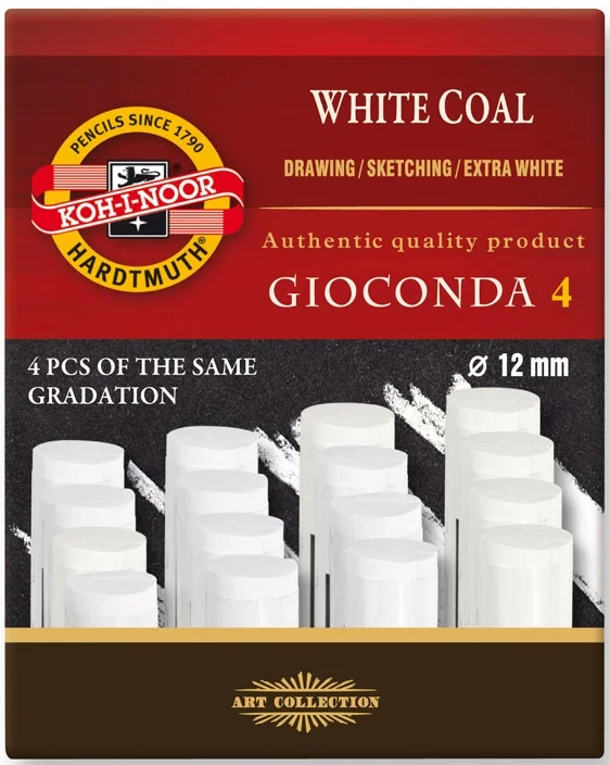KOHINOOR TOZ PASTEL SET WHITE COAL 8692-004002KZ