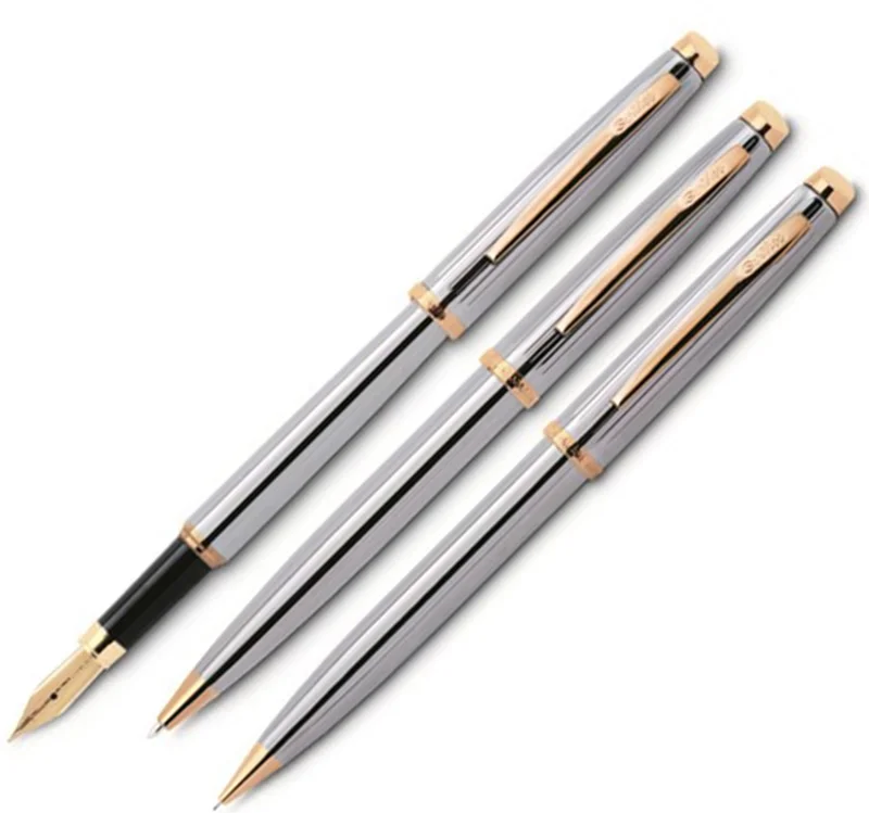 SCRIKSS DOLMA KALEM + TÜKENMEZ KALEM + VERSATİL KALEM SET 39 GOLD KROM