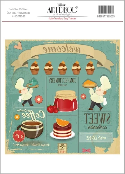 ARTDECO KOLAY TRANSFER 25x35 CM NO:26 Y-100-KT25-26