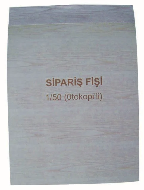 DİLMAN SİPARİŞ FİŞİ 1/50 2 NÜSHA 4213