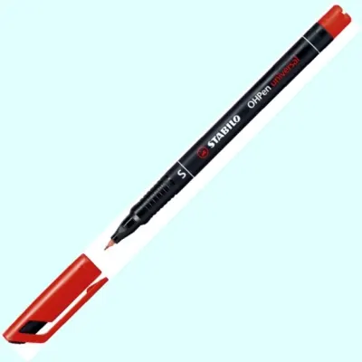 STABILO ASETAT KALEMİ OHP SUPER FINE KIRMIZI 841/40