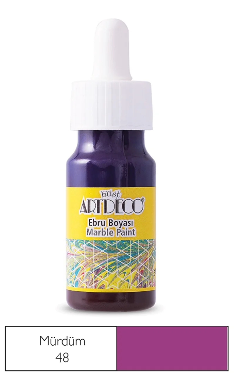 ARTDECO EBRU BOYASI 30 ML (DAMLALIKLI) MÜRDÜM Y-016B -48