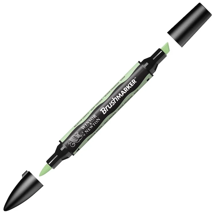 W&amp;N PROMARKER BRUSH KALEM MEADOW GREEN 215 WN-0204215