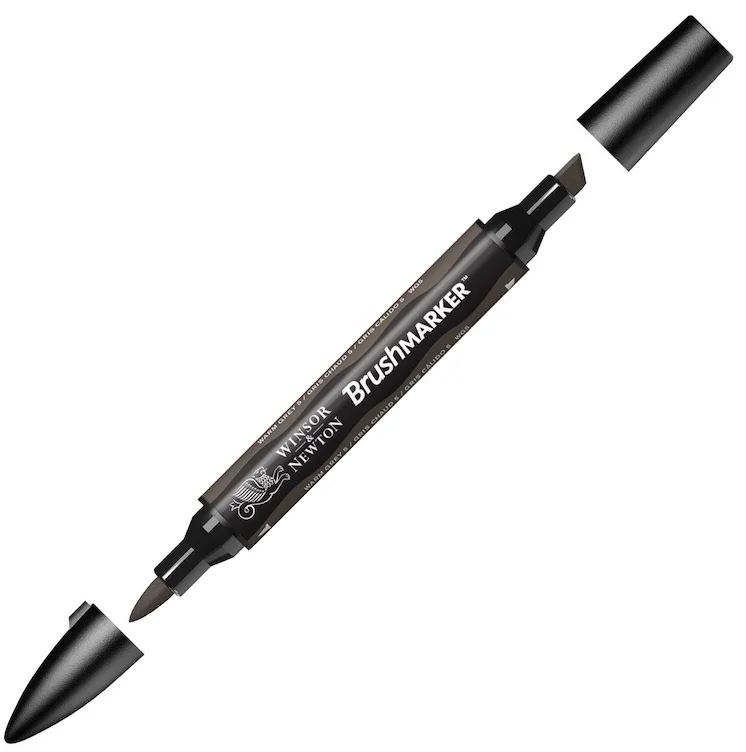 W&amp;N PROMARKER BRUSH KALEM WARM GREY 5 129 WN-0204129