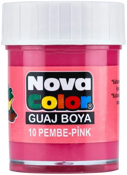 NOVA COLOR GUAJ BOYA ŞİŞE 30 CC PEMBE NC-112