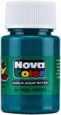 NOVA COLOR AKRİLİK BOYA ŞİŞE 30 CC YEŞİL NC-172