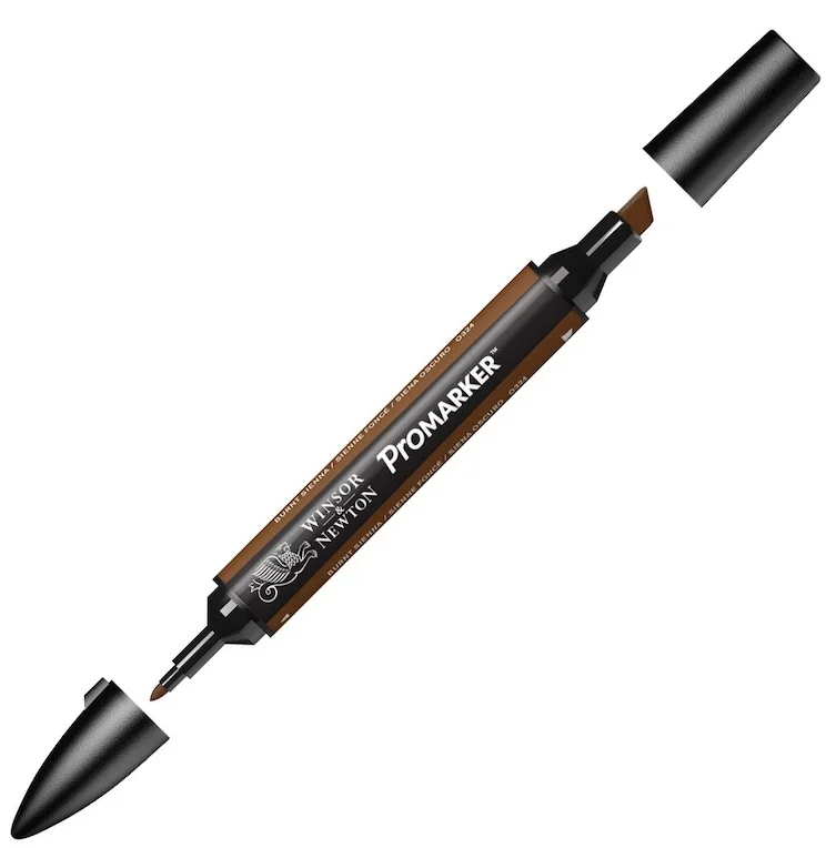 W&N PROMARKER KALEM BURNT SIENNA 074 (O374) WN-0203074