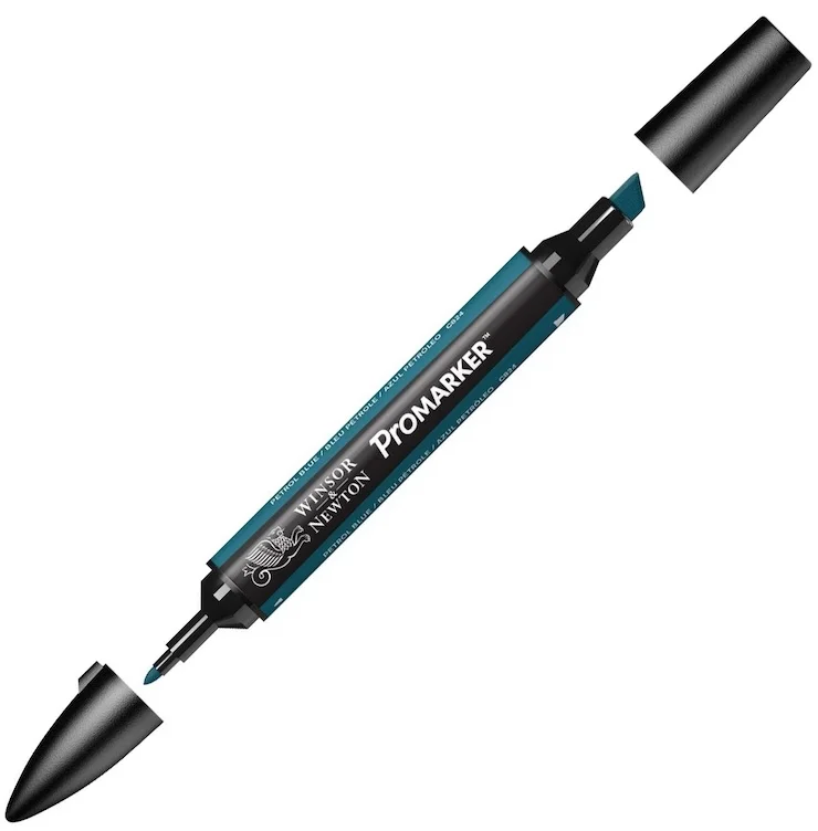 W&amp;N PROMARKER KALEM PETROL BLUE 064 (C824) WN-0203064