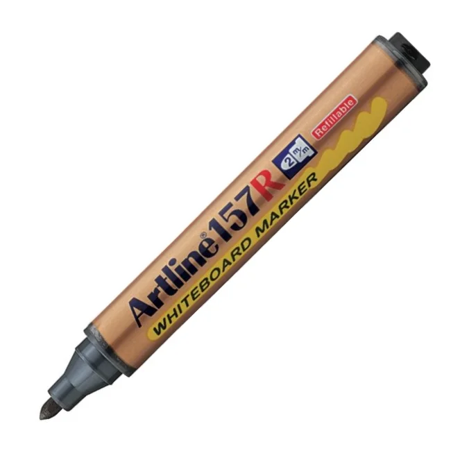 ARTLINE BEYAZ TAHTA KALEMİ 157R DOLDURULABİLİR SİYAH A-EK-157R BLACK