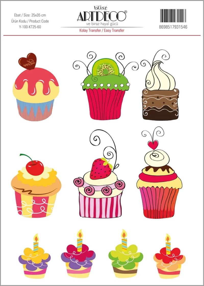 ARTDECO KOLAY TRANSFER 25x35 CM NO:60 Y-100-KT25-60
