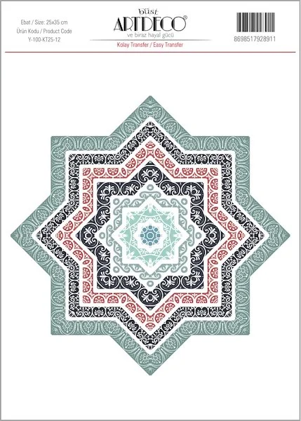 ARTDECO KOLAY TRANSFER 25x35 CM NO:12 Y-100-KT25-12