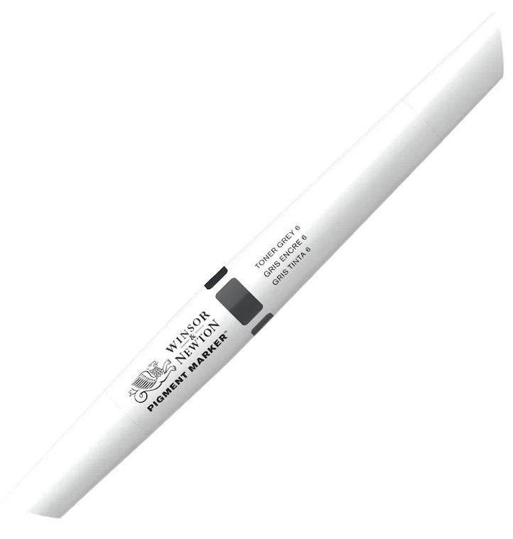 W&amp;N PIGMENT MARKER TONER GREY 6 135 WN-0202135