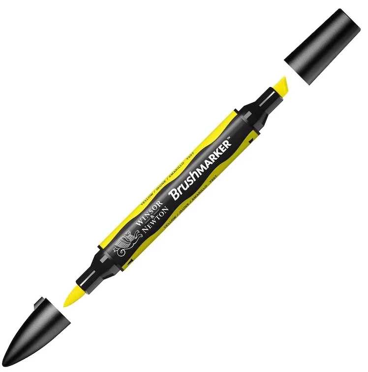 W&amp;N PROMARKER BRUSH KALEM YELLOW 173 WN-0204173