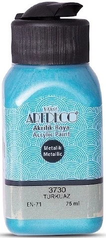 ARTDECO AKRİLİK BOYA METALİK 75 ML TURKUAZ Y-071I-3730