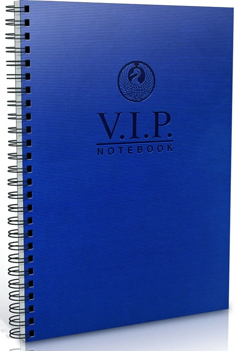 GIPTA DEFTER VIP A4 SPİRALLİ DERİ KAPAKLI 140 YP. KARELİ 1081