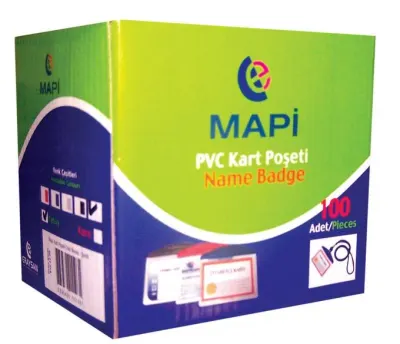 MAPİ KART P.PVC OVAL ŞERİTLİ LACİ.100LÜ 910 10 01