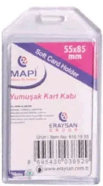 MAPİ KART KABI YUMUŞAK 55X85MM DİKEY 50 Lİ İTHAL 9101955