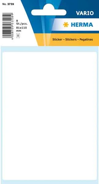 HERMA ETİKET VARIO 81x110 MM BEYAZ 3759