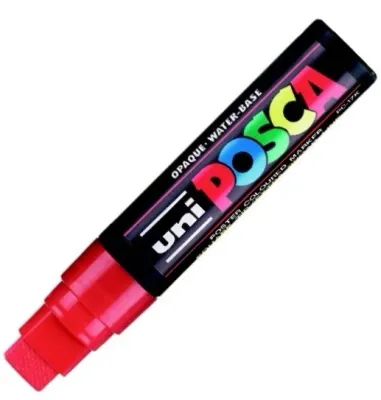 UNİ POSTER MARKÖRÜ POSCA PC-17K 15.0 KIRMIZI