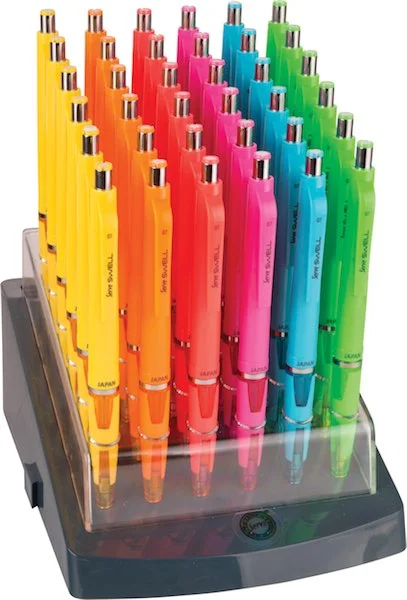 SERVE VERSATİL KALEM SWELL 0.7 STAND 36 LI FOSFORLU RENKLER SV-SWELLOK07STND36