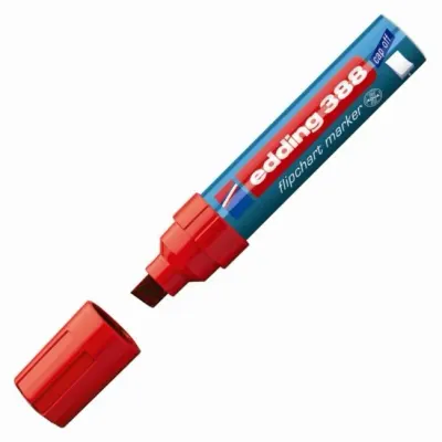 EDDING FLIPCHART KALEMİ CAPOFF E-388 KIRMIZI