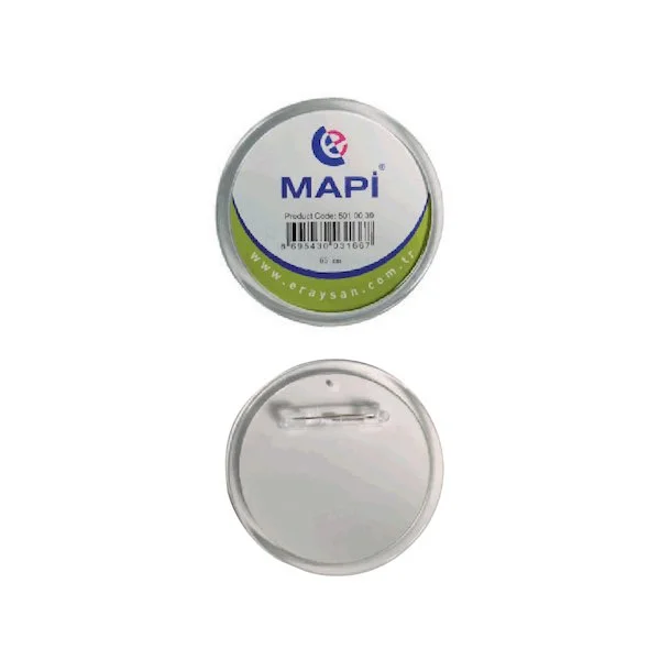 MAPİ İSİMLİK YUVARLAK 65MM ŞEFFAF 25Lİ 501 00 39