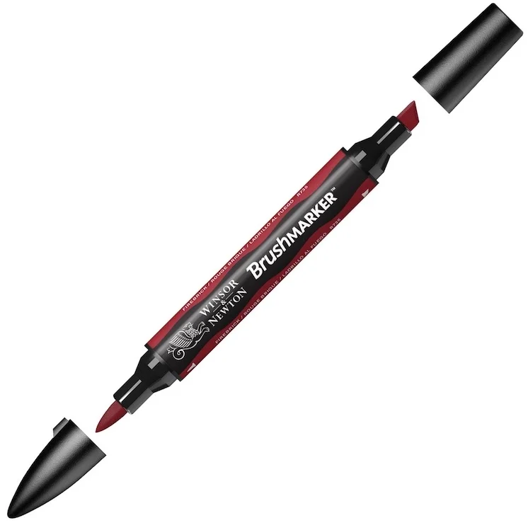 W&amp;N PROMARKER BRUSH KALEM FIREBRICK 374 WN-0204374