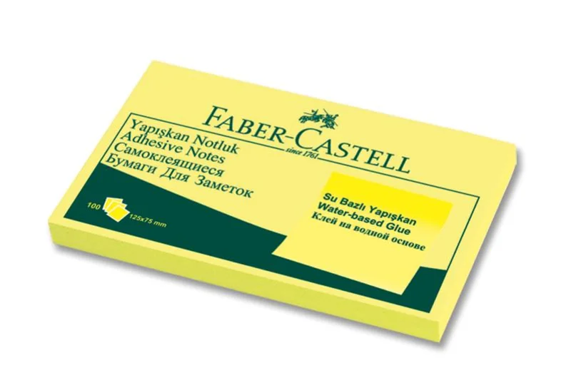 PASİF FABER YAPIŞKANLI NOT KAĞIDI SARI 125X75MM 565501