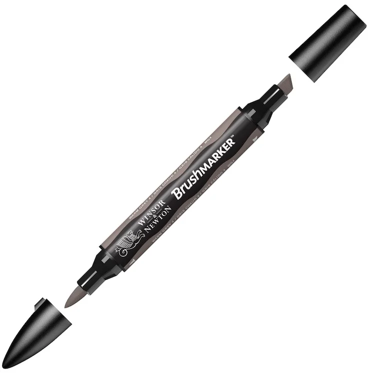 W&amp;N PROMARKER BRUSH KALEM WARM GREY 4 131 WN-0204131