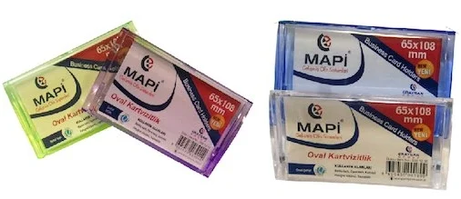 MAPİ KARTVİZİTLİK 65X108 OVAL Ş. LACİVERT 530 12 02