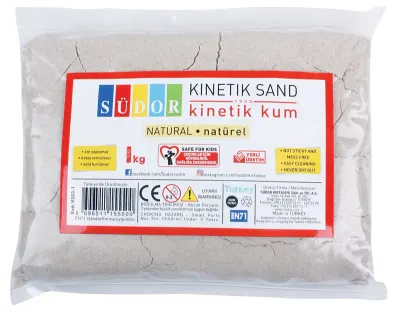 SÜDOR KİNETİK KUM 1 KG NATÜREL KS03-1