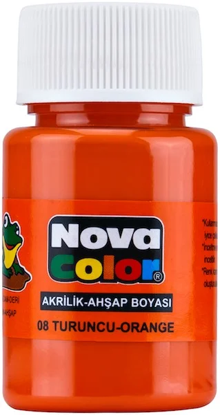 NOVA COLOR AKRİLİK BOYA ŞİŞE 30 CC TURUNCU NC-176