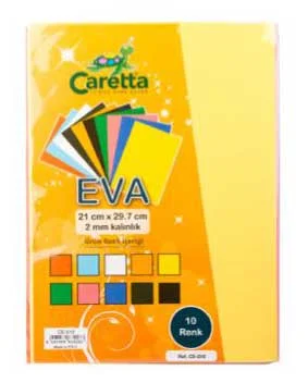 CARETTA EVA A4 10 LU KARIŞIK RENK CE-010
