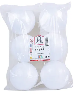 SÜDOR KÖPÜK 8 CM 6 AD POŞET KP-08