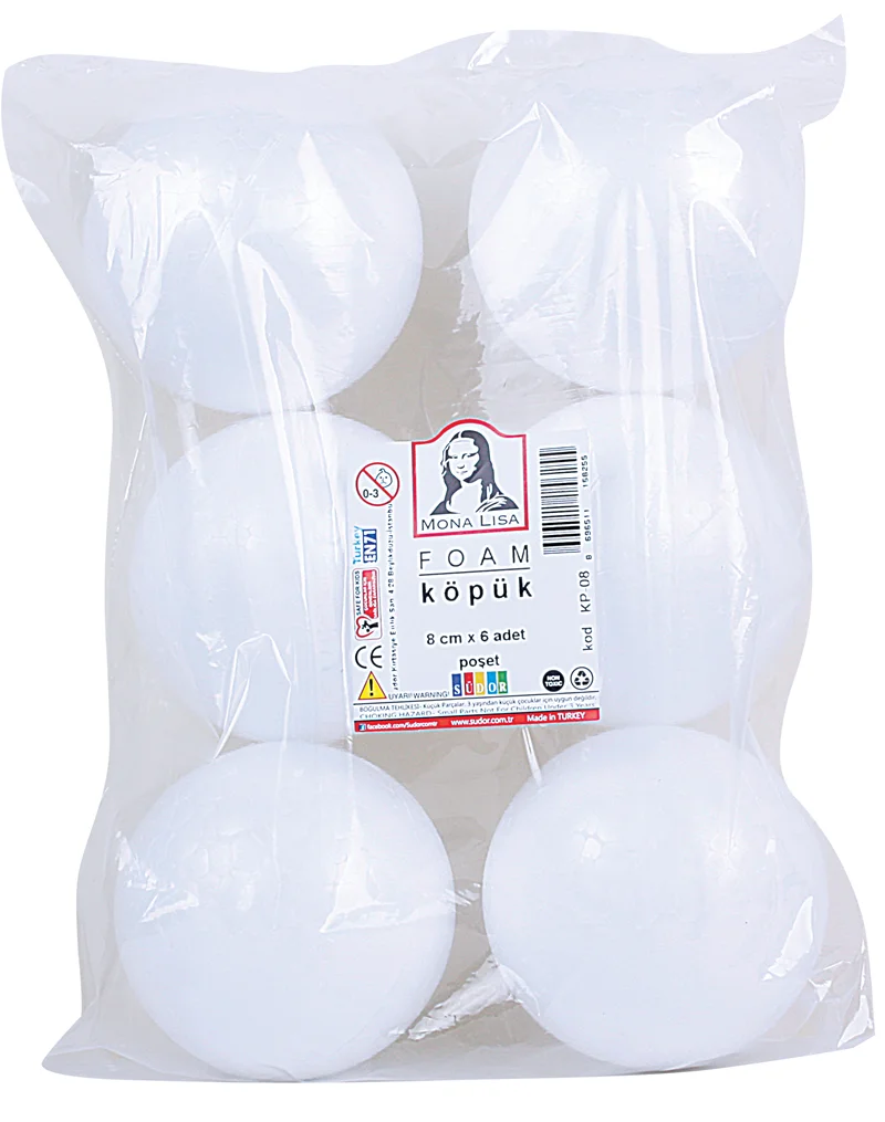 SÜDOR KÖPÜK 8 CM 6 AD POŞET KP-08