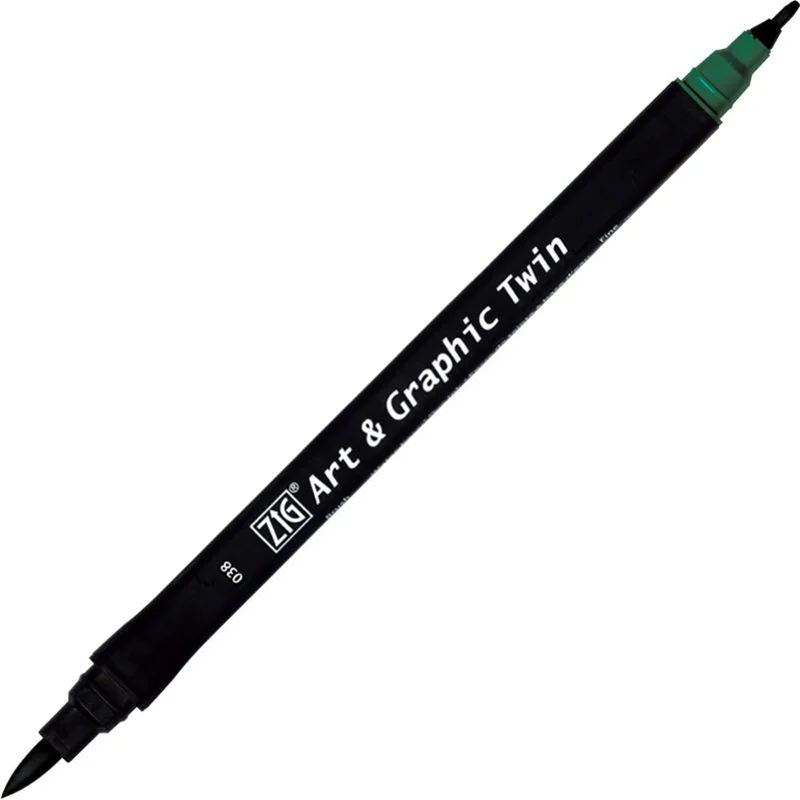 ZIG ART&amp;GRAPHIC TWIN TUT-80 038 MARINE GREEN