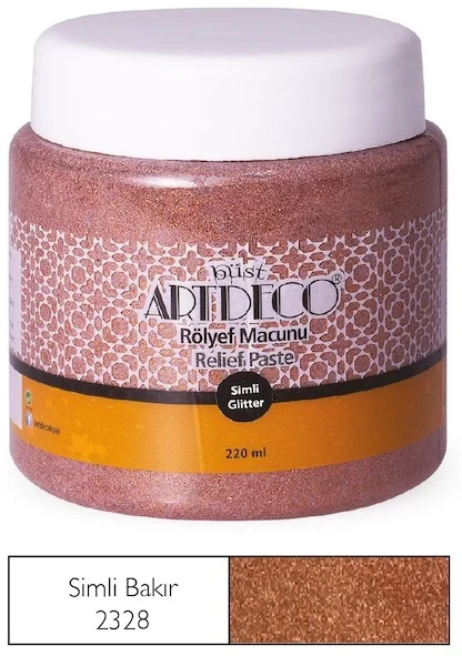 ARTDECO RÖLYEF MACUNU SİMLİ 220 ML BAKIR Y-054N 2328