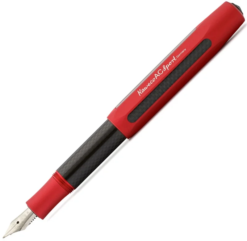 KAWECO DOLMA KALEM AC SPORT SİYAH-KIRMIZI M UÇ 10000358