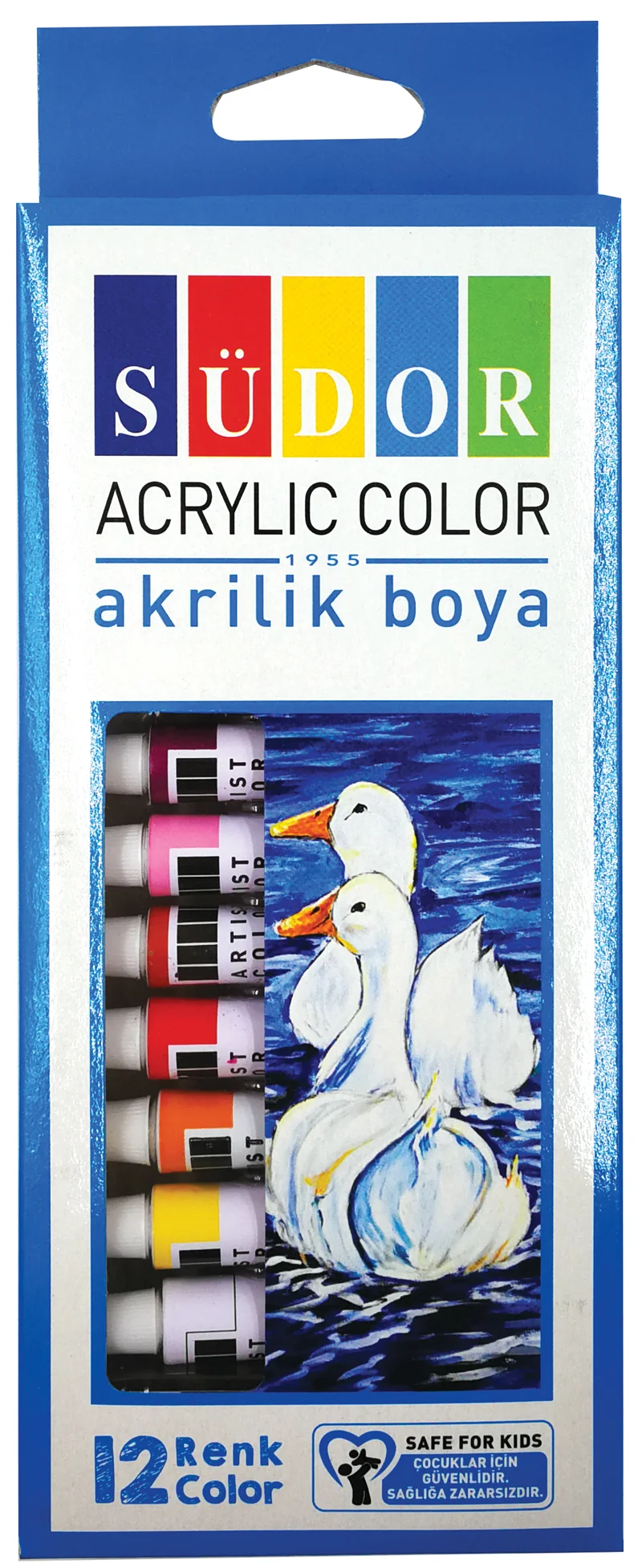 SÜDOR AKRİLİK BOYA SET TÜP 12X9 ML SD195