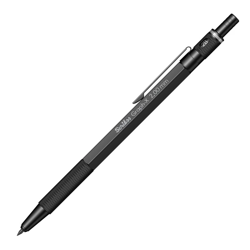 SCRIKSS OFFICE VERSATİL KALEM GRAPH-X METAL ŞEFFAF AMBALAJ 2.0 MAT SİYAH