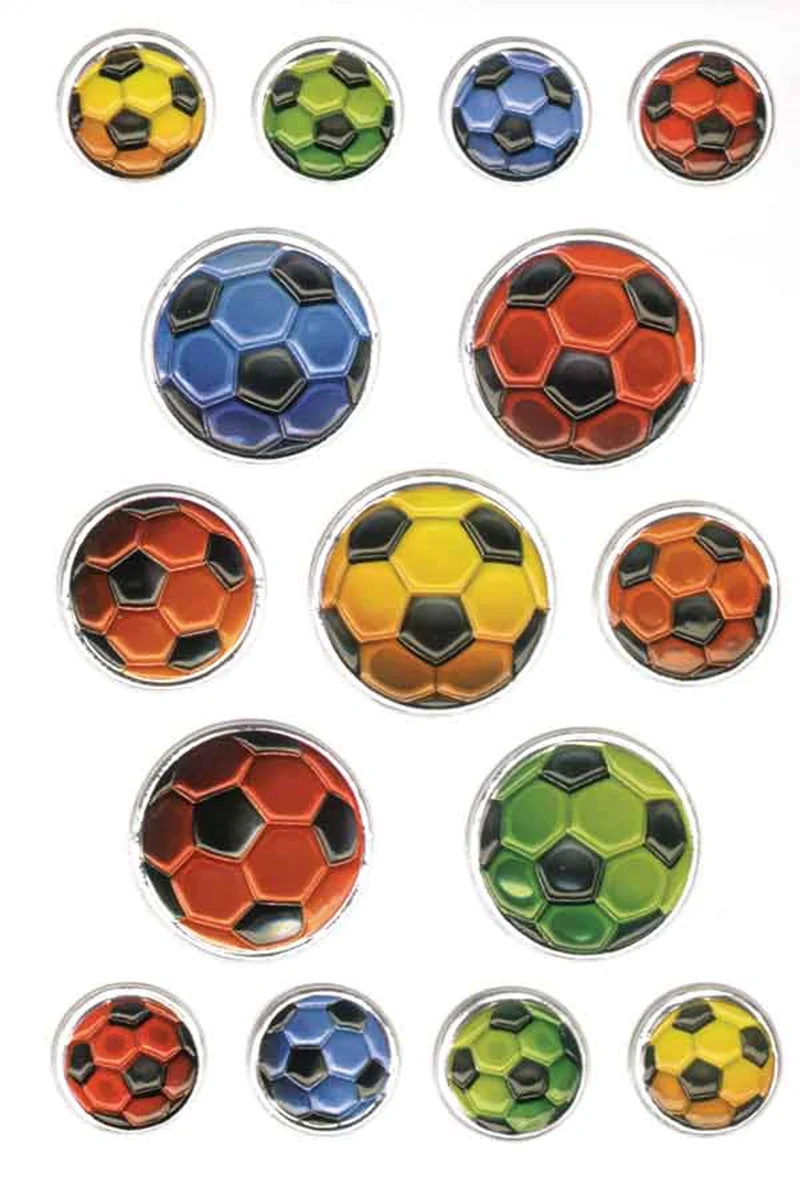 HERMA ETİKET MAGIC EMBOSSED RENKLİ FUTBOL TOPLARI 6251